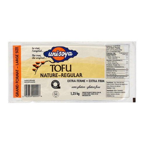 Unisoya Tofu Extra Firm Regular 1.25 kg