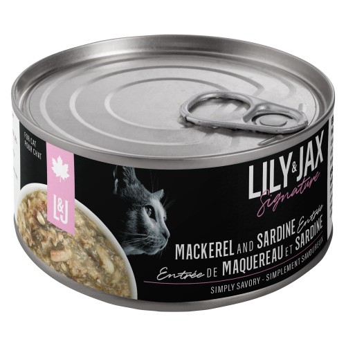Lily & Jax Mackerel With Sardine Entrée Wetfood For Cats Of All Life Stages Cat Food 85 g