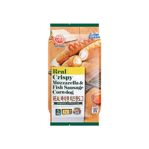 Ottogi Frozen Corn Dog Mozzarella Fish Sausage 400 g