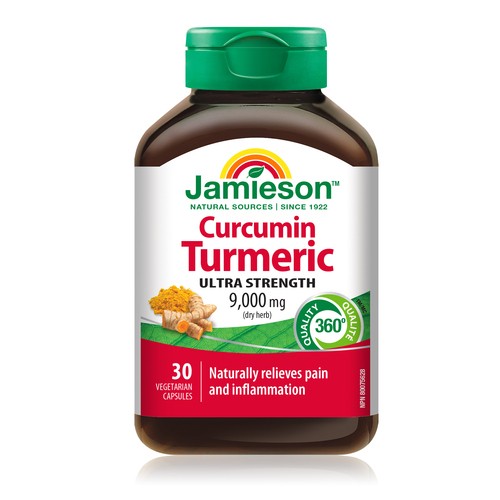 Jamieson Curcumin Turmeric Ultra Strength Vegetarian Capsules 30 Count