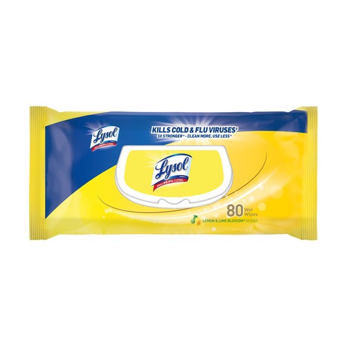 Lysol Lemon Lime Blossom Disinfect Wipes 80 Wipes