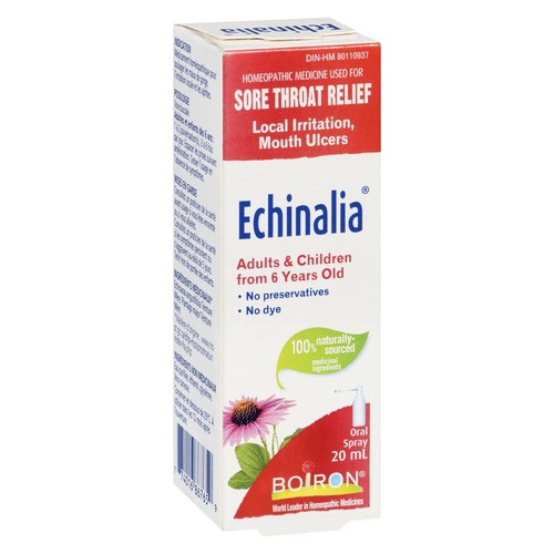 Boiron Echinalia Sore Throat Relief Oral Spray Homeopathic Medicine 20 ml