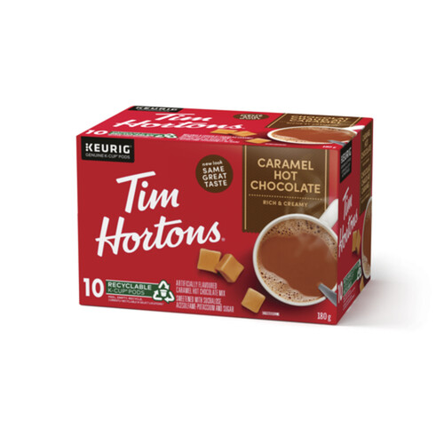 Tim Hortons Caramel Hot Chocolate 10 K-Cups 180 g