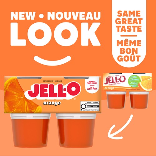 Jell-O Gel Snacks Orange 384 g