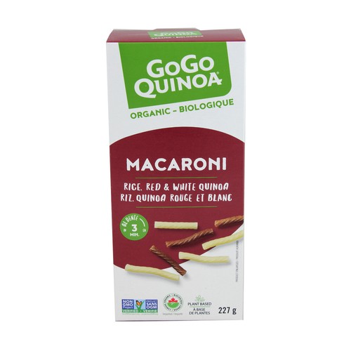 GoGo Quinoa Organic Pasta Macaroni Rice Red & White Quinoa 227 g