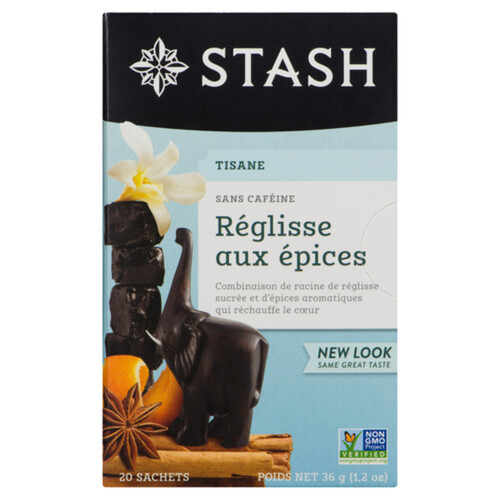 Stash Caffeine-Free Herbal Tea Licorice Spice 20 Tea Bags