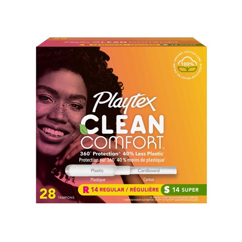 Playtex Clean Comfort Tampons Multi Pack 28 Tampons