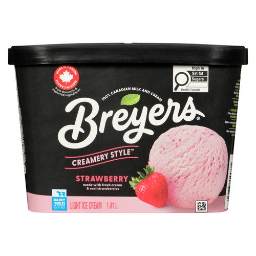 Breyers Creamery Style Light Ice Cream Strawberry 1.41 L