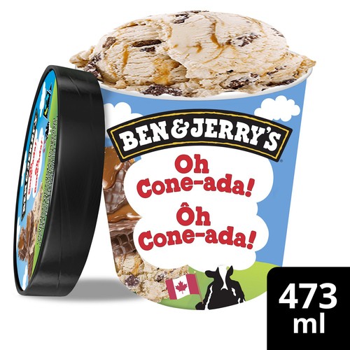 Ben & Jerry's Ice Cream Oh Cone-Ada! With Fairtrade Ingredients 473 ml