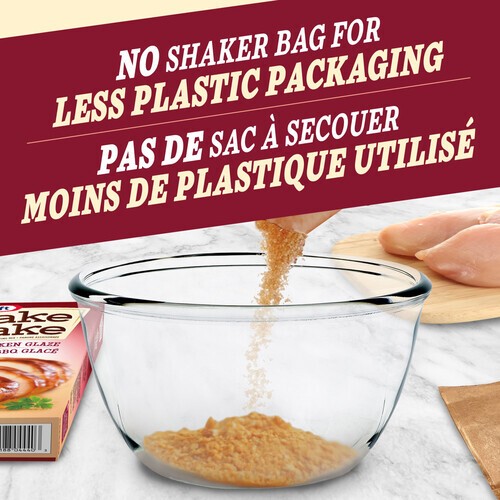 Kraft Shake 'N Bake Coating Mix Bbq Chicken Glaze 184 g