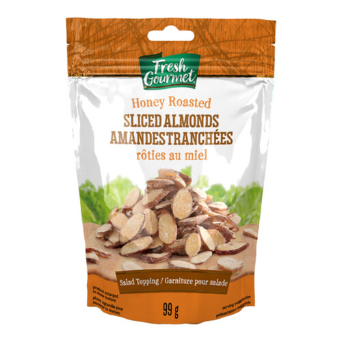 Fresh Gourmet Sliced Almonds Salad Topping Honey Roasted 99 g