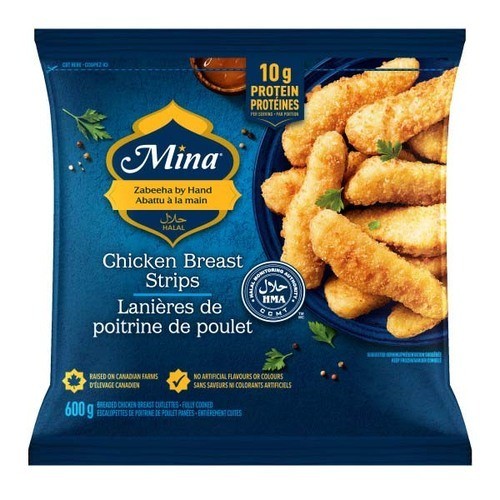 Mina Frozen Chicken Breast Strips 600 g