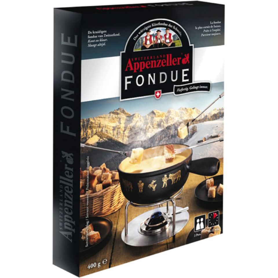 Appenzeller fondue Swiss Cheese 400 g - Voilà Online Groceries &amp; Offers