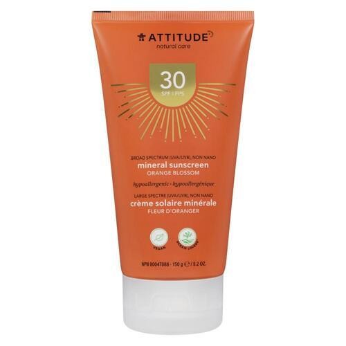 Attitude Mineral Sunscreen SPF 30 Orange Blossom 150 g