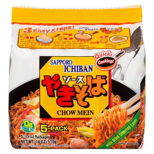 Sapporo Ichiban Chow Mein Instant Noodles 510 g