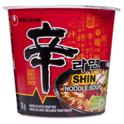 Nong Shim Shin Instant Cup Noodle Soup Spicy 75 g
