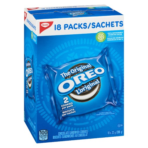 Christie Oreo Cookies Original 18 Pack 396 g