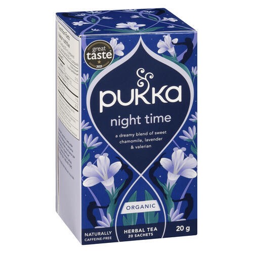 Pukka Organic Herbal Tea Night Time 20 Tea Bags 