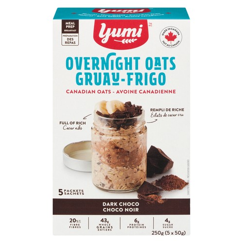 Yumi Organics Overnight Oats Dark Chocolate 250 g