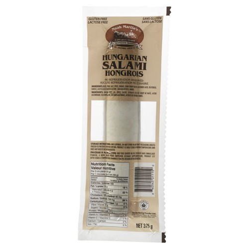 Noah Martin Gluten-Free Hungarian Salami Chub 375 g