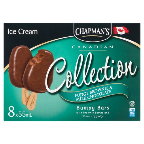 Chapman's Ice Cream Bars Chocolate Fudge Brownie 8 x 55 ml