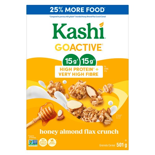 Kashi GoActive Granola Cereal Honey Almond Flax Crunch 501 g