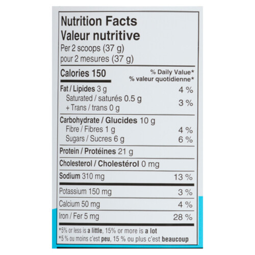 Orgain Plant Based Protein Powder Mix Vanilla 567 g Voilà Online