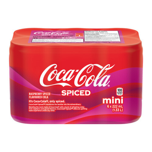 Coca-Cola Soft Drink Spiced Mini 6 x 222 ml (cans)