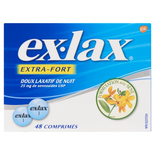 ExLax Overnight Laxative Extra Strength 48 EA