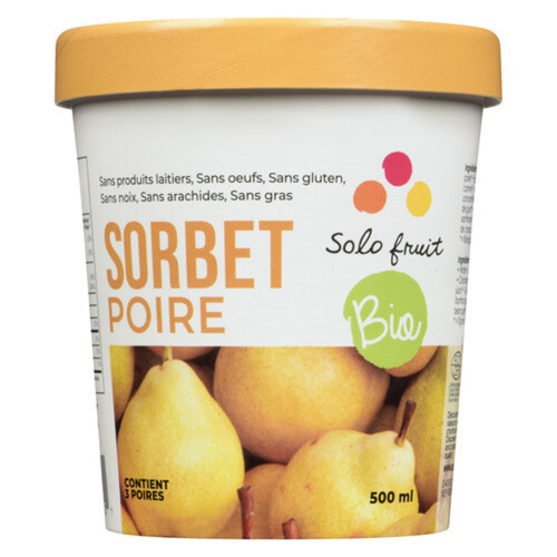 Solo Fruit Sorbet Pear 500 ml