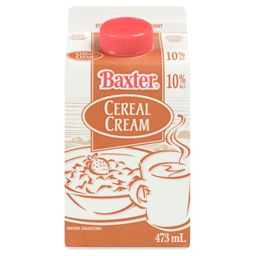 Baxter 10% Cereal Cream 473 ml