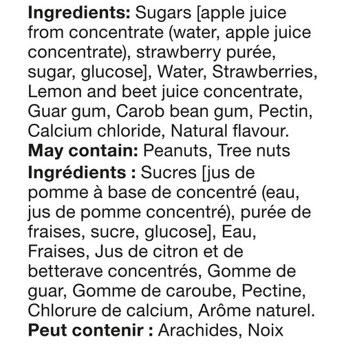 Del Monte Frozen Fruit Bars Strawberry 10 x 50 ml