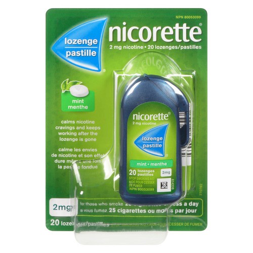 Nicorette Mint 2 mg Anti Smoke Aid 20 ea