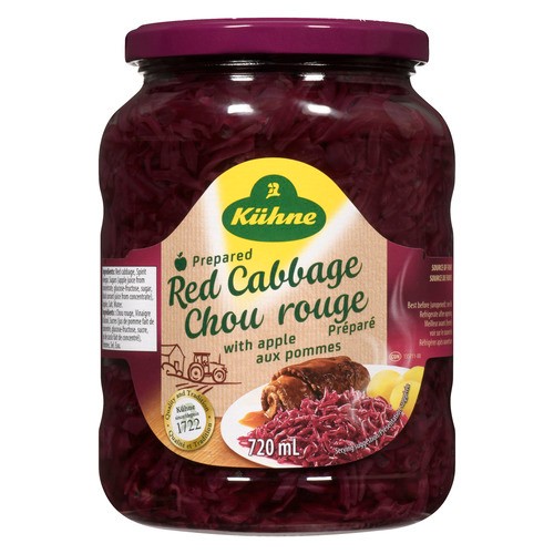 Kühne Prepared Red Cabbage With Apple 720 ml