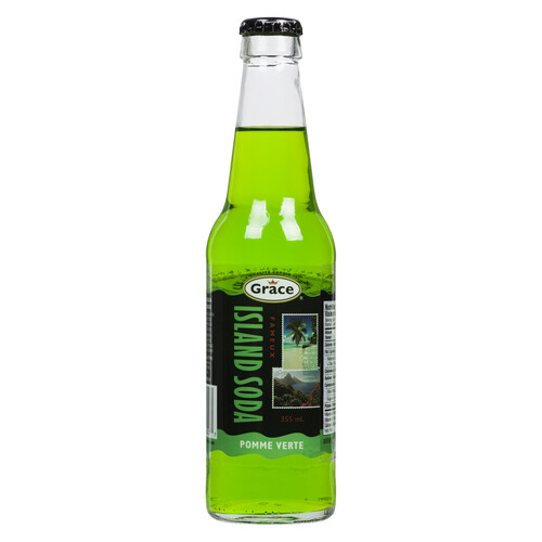 Grace Island Soda Green Apple 355 ml