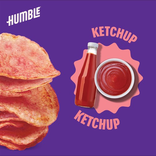 Humble Organic Potato Chips Ketchup 135 g