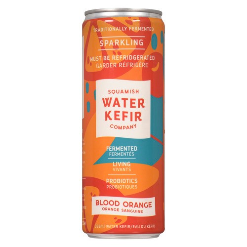 Squamish Water Kefir Sparkling Water Kefir Blood Orange 355 ml (can)