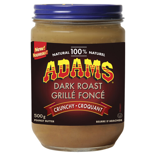 Adams Peanut Butter Crunchy Dark Roast 500 g