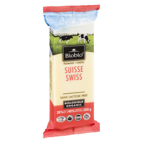 Biobio Organic Lactose Free Cheese Swiss 200 g