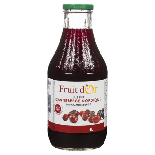 Fruit D'Or Pure Juice Cranberry 1 L (bottle)