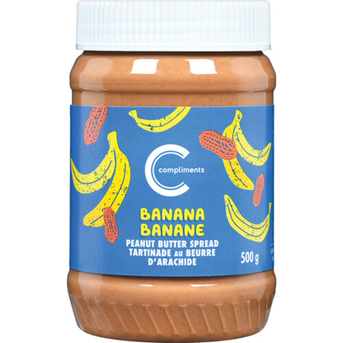 Compliments Peanut Butter Spread Banana 500 g