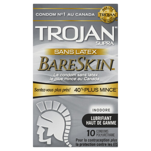 Trojan Supra Bareskin Condoms 10 Count