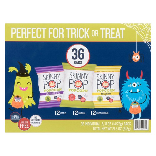 SkinnyPop Gluten-Free  Popcorn Vendbox 36Pk  612 g