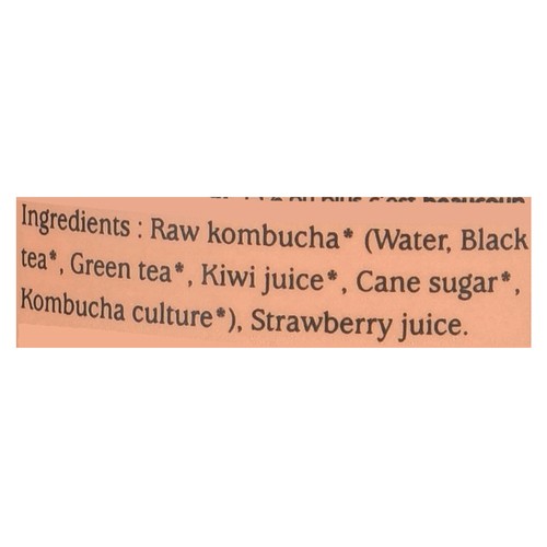 GT's Kombucha Raw Strawberry Serenity 480 ml (bottle)