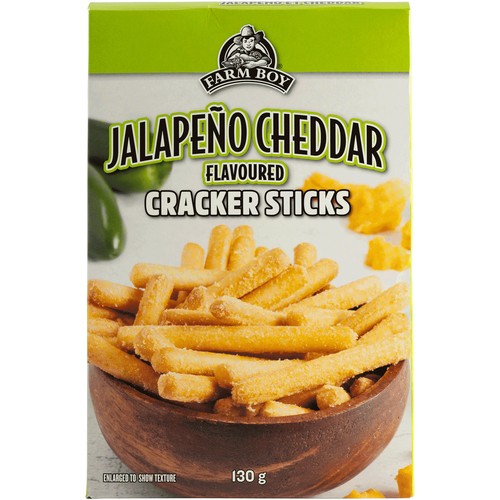 Farm Boy Cracker Sticks Jalapeno Cheddar 130 g