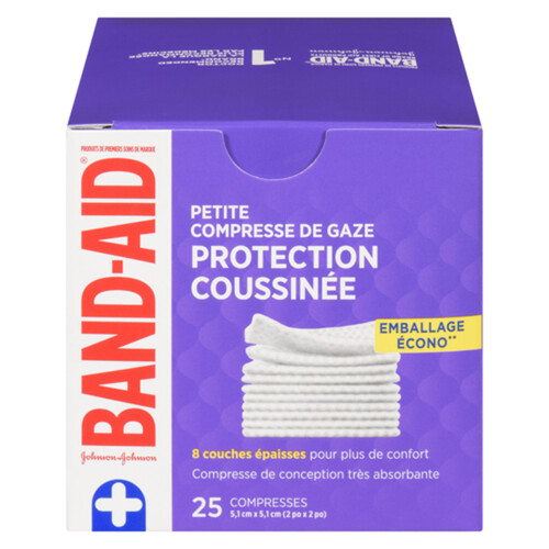 Johnson & Johnson Band-Aid Gauze Small Pads 25 Sterile Pads