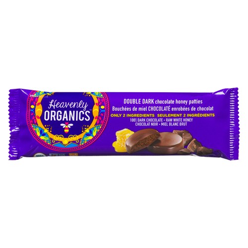 Heavenly Organics Honey Patties Double Dark Chocolate 33 g