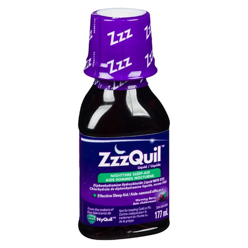 Vicks ZzzQuil Syrup Nighttime Sleep-Aid Berry 177 ml