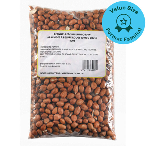 Red Skin Raw Peanuts Jumbo 800 g