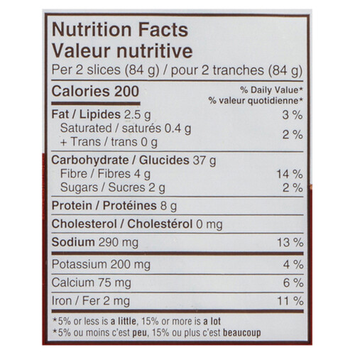 Dempster's Whole Wheat Bread Texas Toast 675 g Voilà Online Groceries & Offers